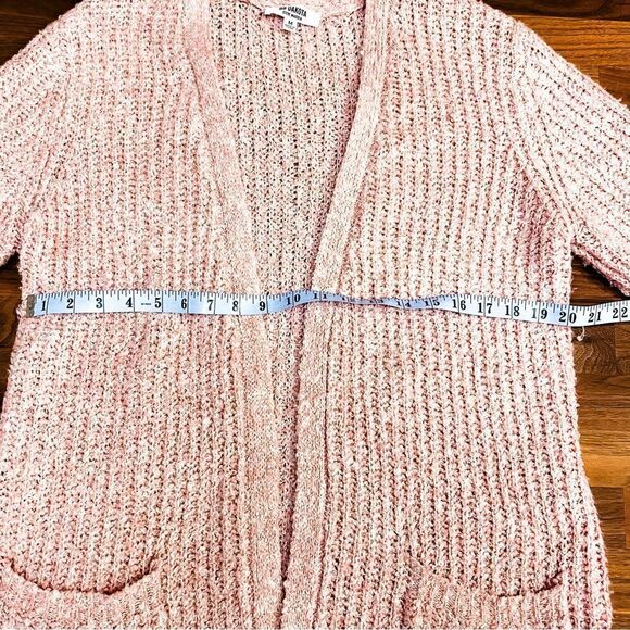 🍋 BB Dakota Steve Madden • Women Odetta Open Pocket Cardigan Salmon Size M - Picture 6 of 7